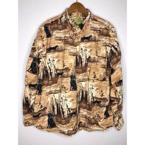 Field Tested Hunting Shirt Duck Hunt Black Labrador Hunting Dog Camping 2XL